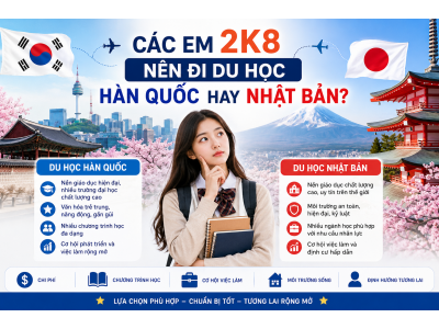 Các Em 2K8 Nên Đi Du Học Hàn Quốc Hay Nhật Bản? Các Em 2K8 Nên Đi Du Học Hàn Quốc Hay Nhật Bản?